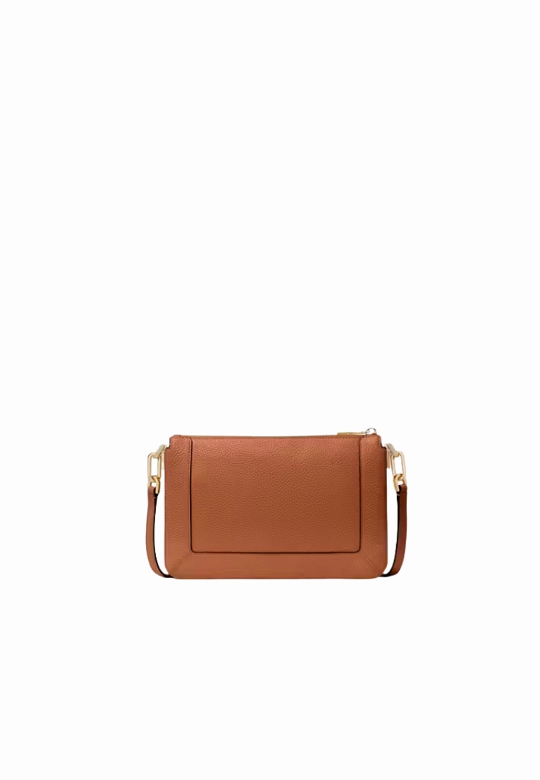 Kate Spade Lena Double Compartment Crossbody Bag In Warm Ginger KH430