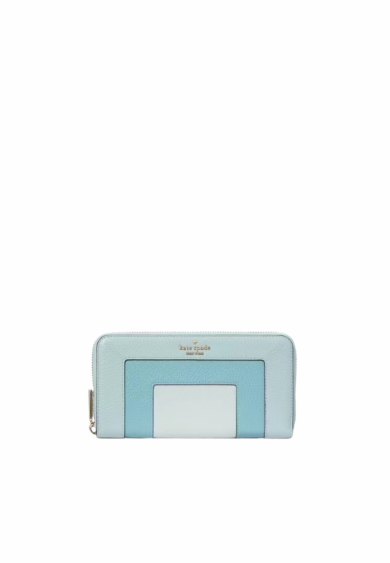 Kate Spade Lena Large Continental Wallet In Blue Multi KK150