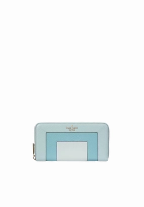 Kate Spade Lena Large Continental Wallet In Blue Multi KK150