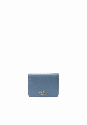 Kate Spade Lena Small Bifold Wallet In Blue Stone KH788
