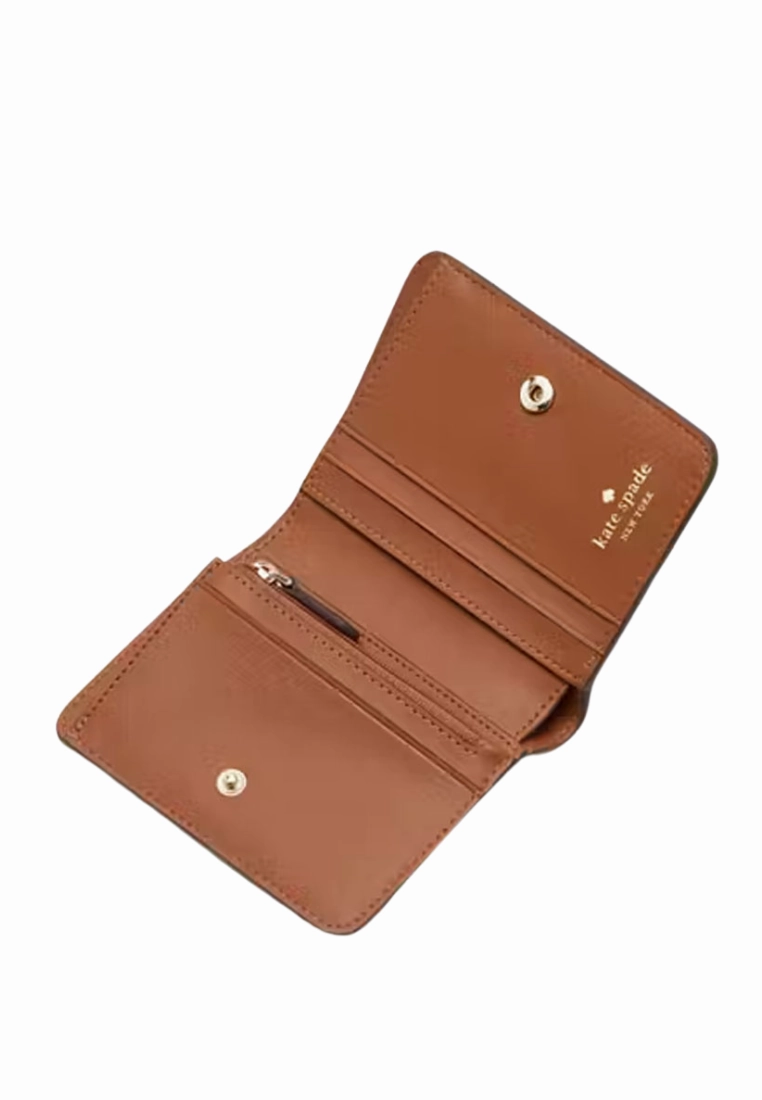 Kate Spade Lena Small Bifold Wallet In Warm Ginger KH788