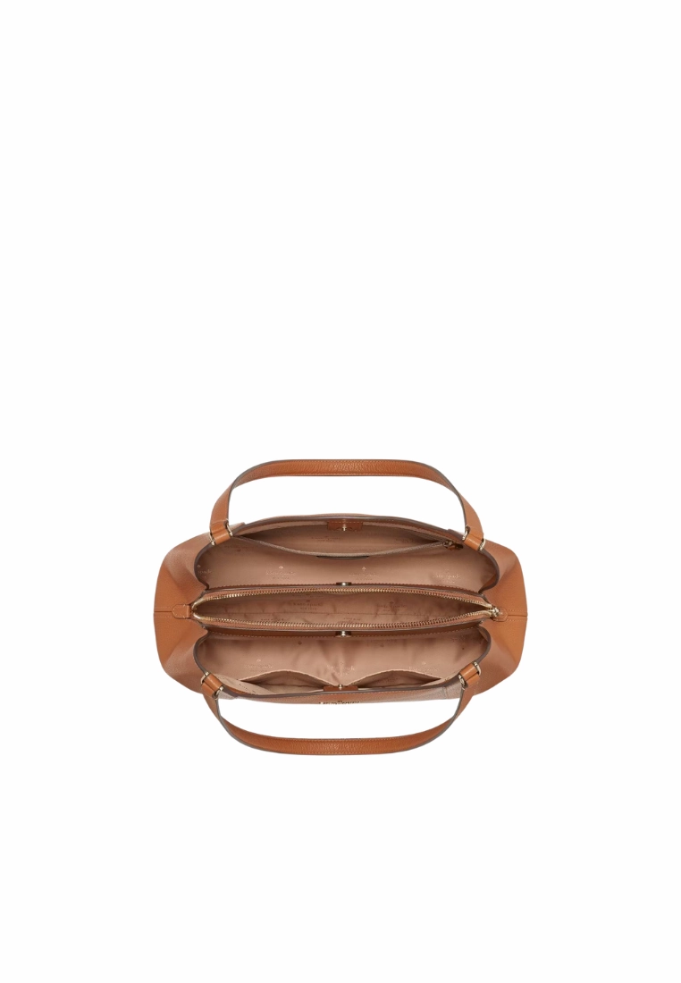 Kate Spade Lena Triple Compartment Shoulder Bag In Warm Ginger KH435