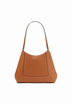 Kate Spade Lena Triple Compartment Shoulder Bag In Warm Ginger KH435