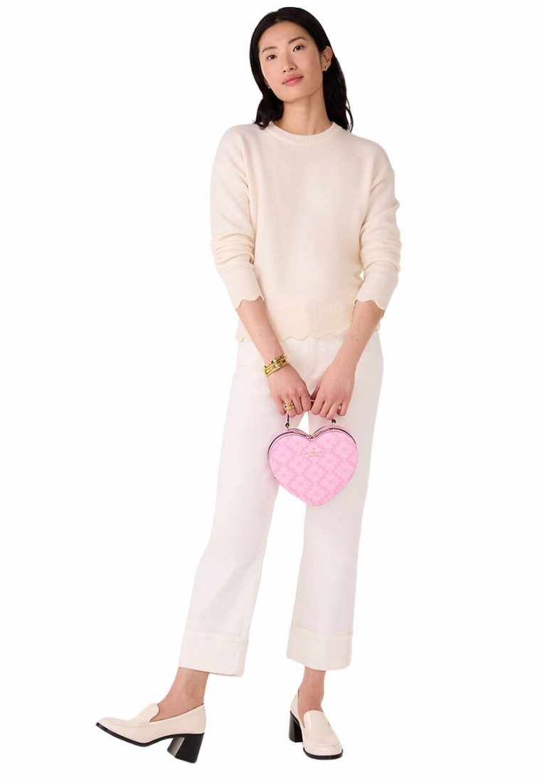 Kate Spade Love Shack Crossbody Bag Spade Flower Heart In Parisian Rose Kk155