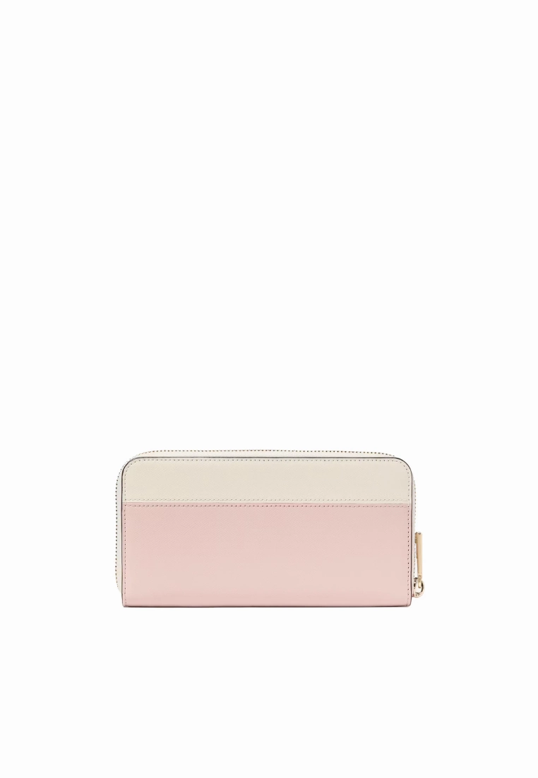 Kate Spade Madison Colorblock Long Wallet In Rose Smoke KI365