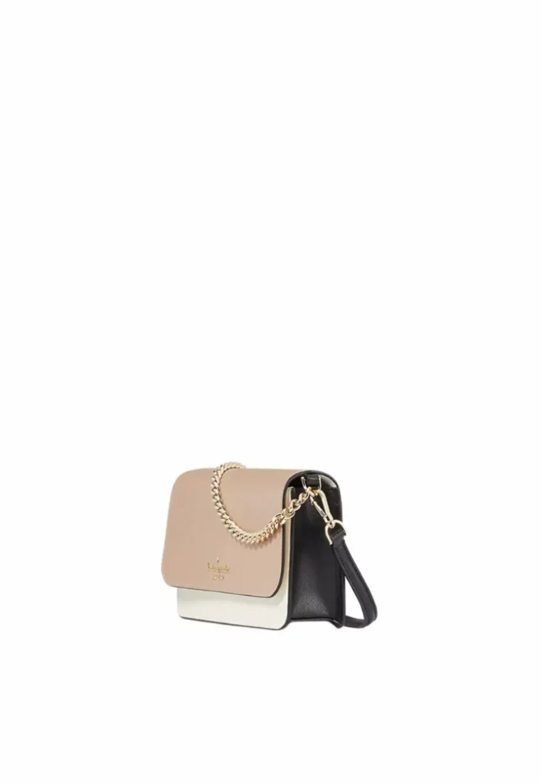 Kate Spade Madison Colorblock Small Flap Crossbody Bag In Toasted KC517