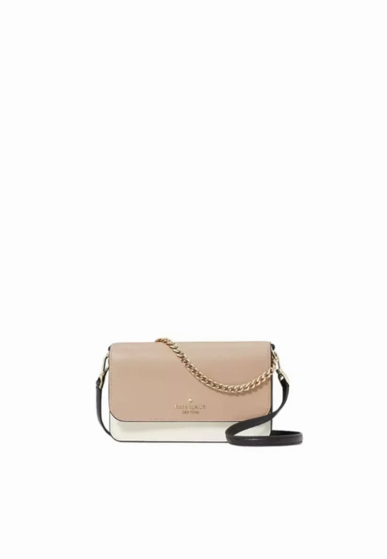 Kate Spade Madison Colorblock Small Flap Crossbody Bag In Toasted KC517