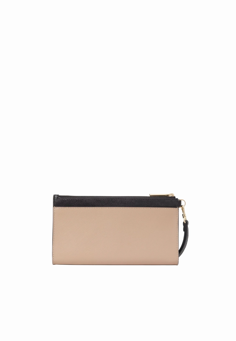 Kate Spade Madison Double Zip Wristlet In Toasted Hazelnut Multi KC507