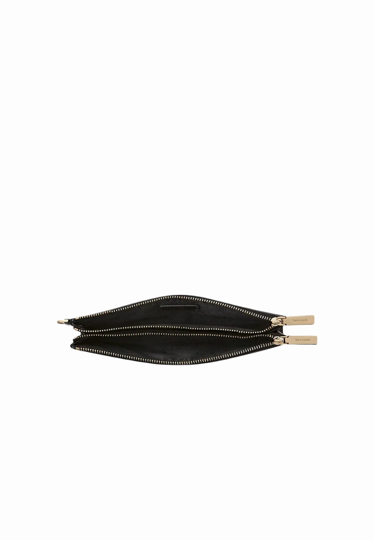 Kate Spade Madison Double Zip Wristlet In Toasted Hazelnut Multi KC507
