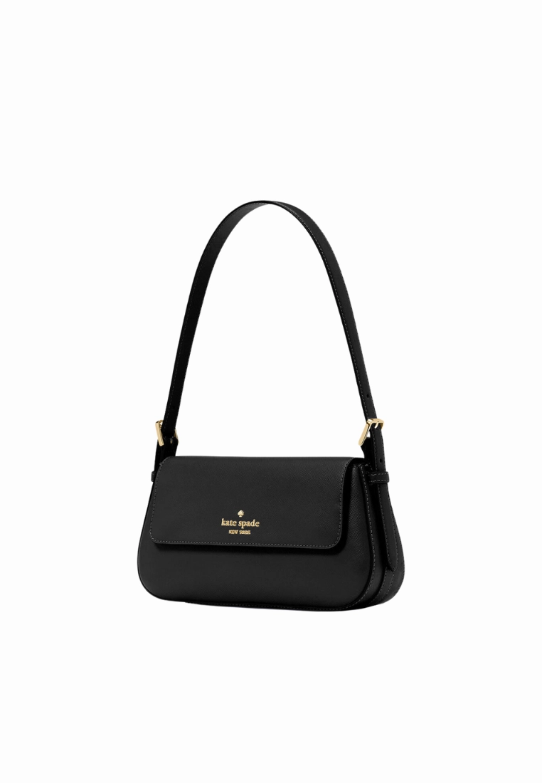 Kate Spade Madison Small Flap Shoulder Bag In Black KK952