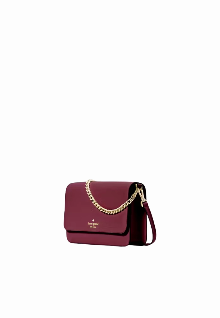 Kate Spade Madison Willow Medium Flap Crossbody Bag In Blackberry KC430