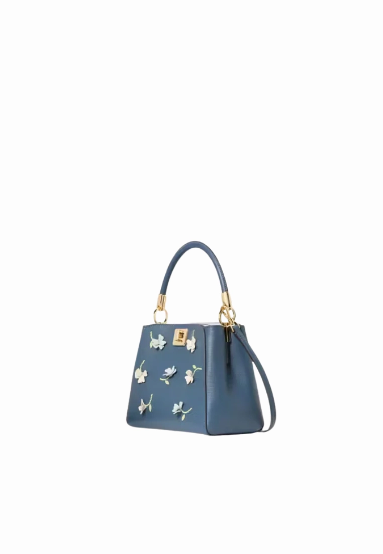 Kate Spade Phoebe Applique Small Top Handle In Blue Stone KK143