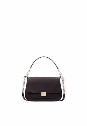 Kate Spade Phoebe Small Flap Crossbody Bag In Black KF554