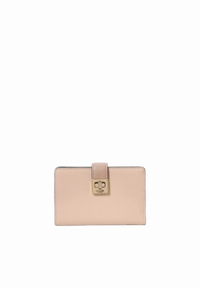 Kate Spade Phoebe Turnlock Medium Wallet In Toasted Hazelnut KK246