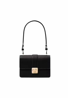 Kate Spade Phoebe Turnlock Shoulder Bag In Black KK123