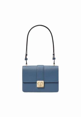 Kate Spade Phoebe Turnlock Shoulder Bag In Blue Stone KK123