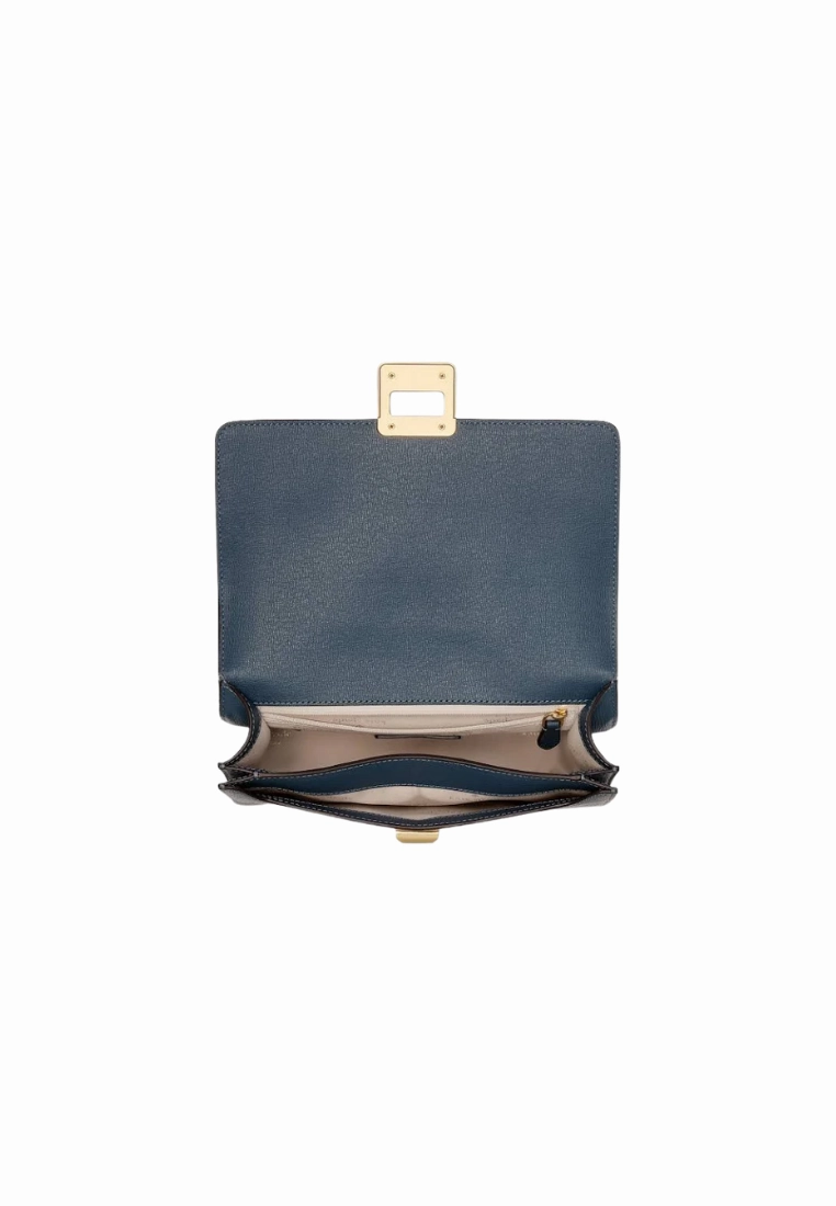 Kate Spade Phoebe Turnlock Shoulder Bag In Blue Stone KK123
