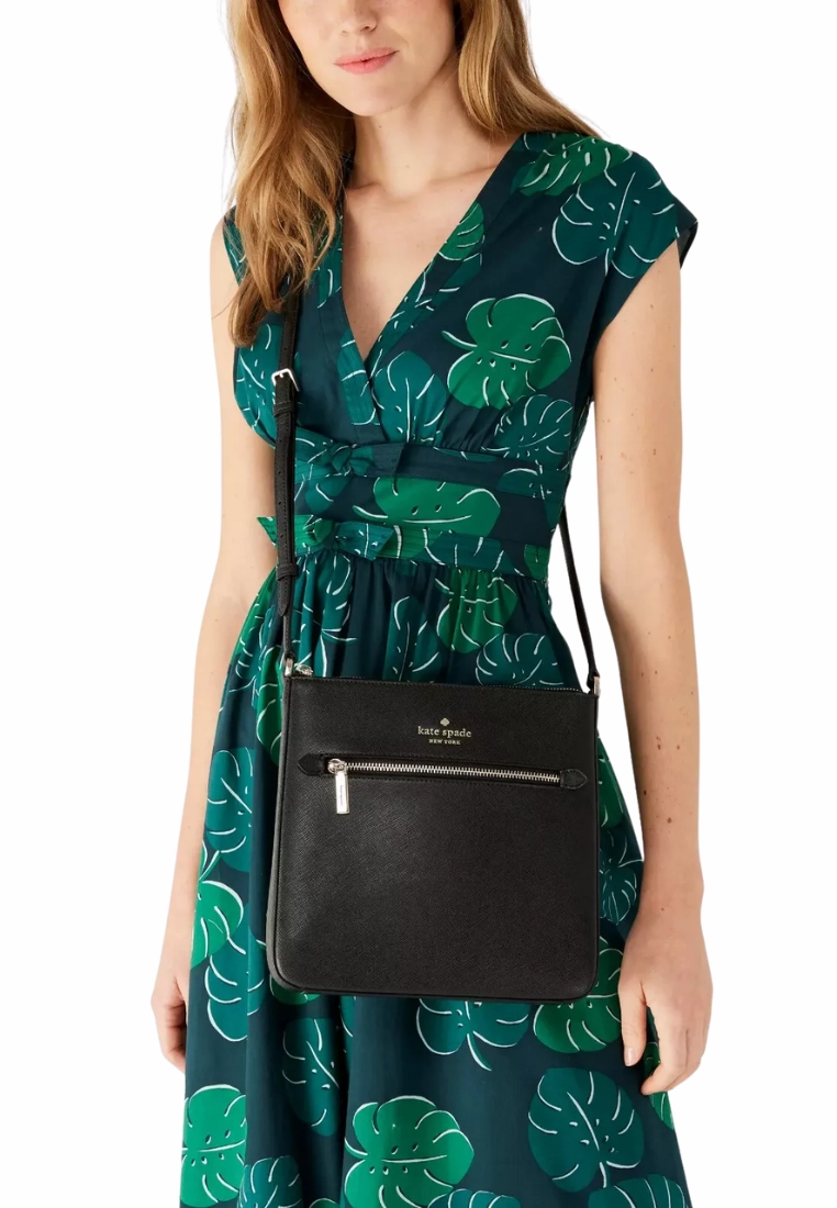 Kate Spade Sadie North South Crossbody Bag In Black K7379