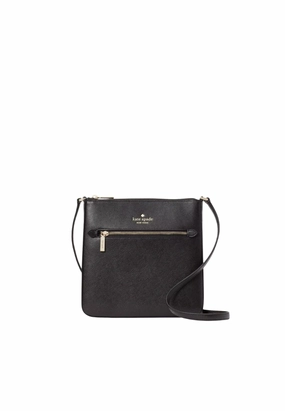 Kate Spade Sadie North South Crossbody Bag In Black K7379