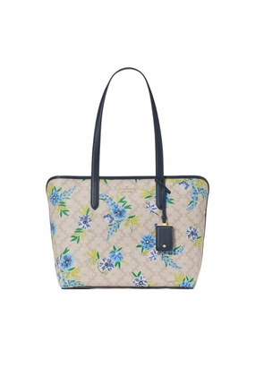 Kate Spade Spade Flower Large Tote Bag In Blazer Blue KL003Z
