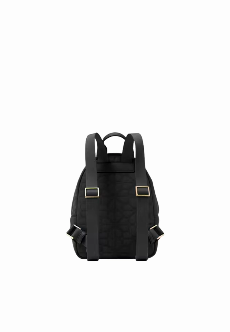 Kate Spade Spade Flower Quilted Nylon Small Backpack In Black KK158