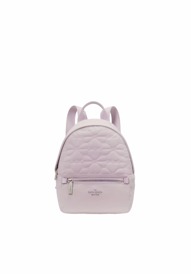 Kate Spade Spade Flower Quilted Small Backpack In Pale Amethyst KK158