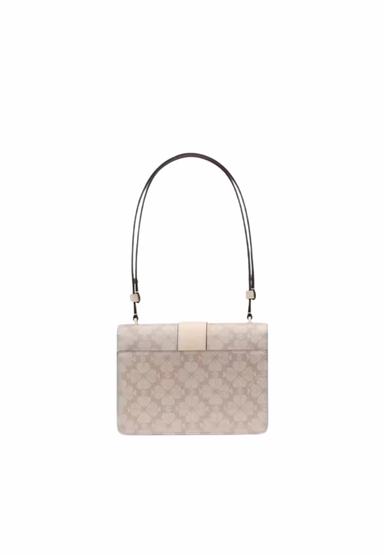 Kate Spade Spade Flower Small Shoulder Bag In Dark Beige KK999