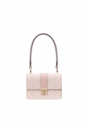 Kate Spade Spade Flower Small Shoulder Bag In Rose Smoke KK999
