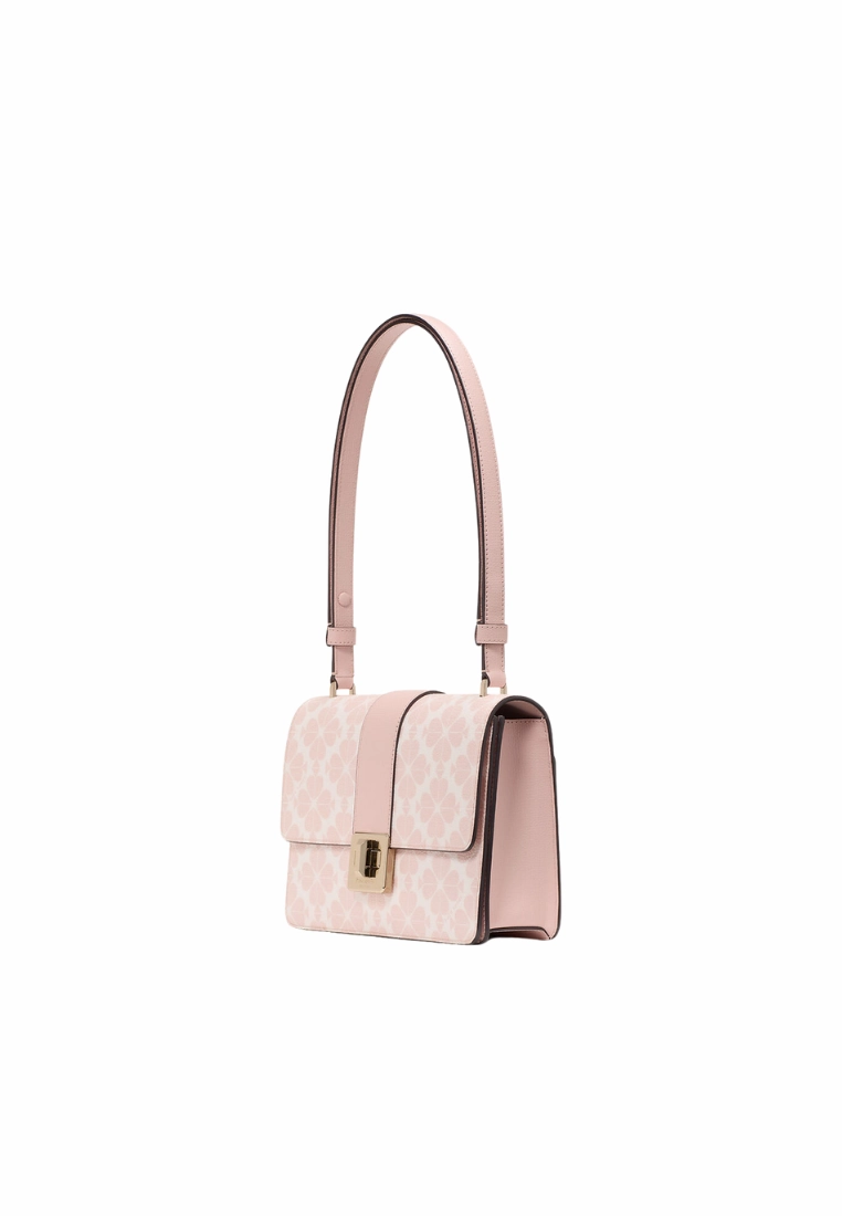 Kate Spade Spade Flower Small Shoulder Bag In Rose Smoke KK999