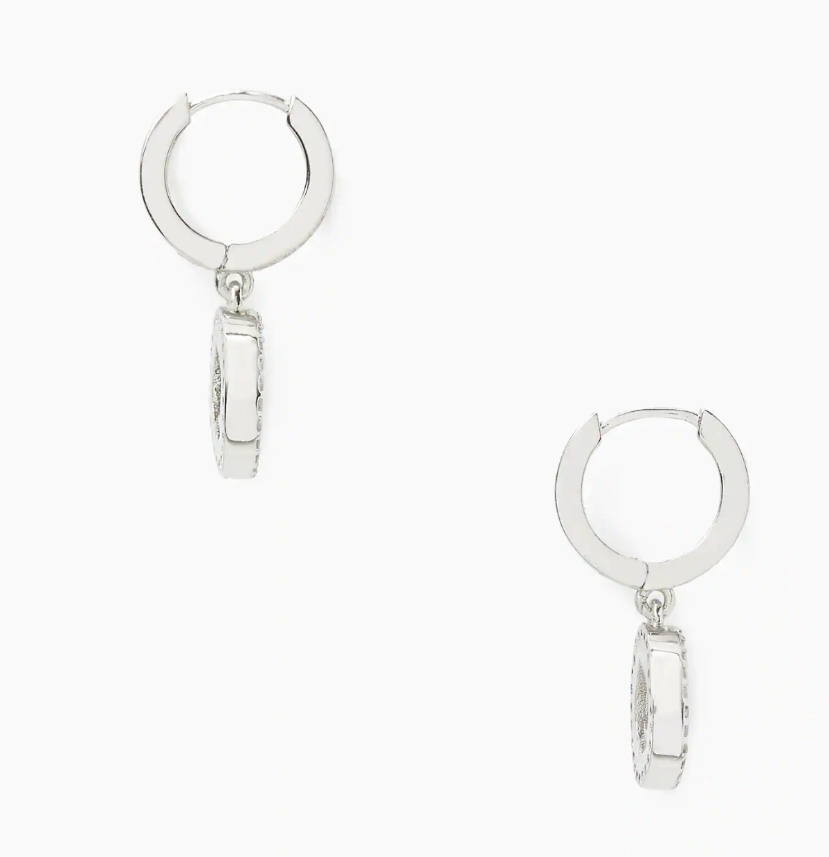 Kate Spade Spot The Spade Pave Huggies Earring K9175