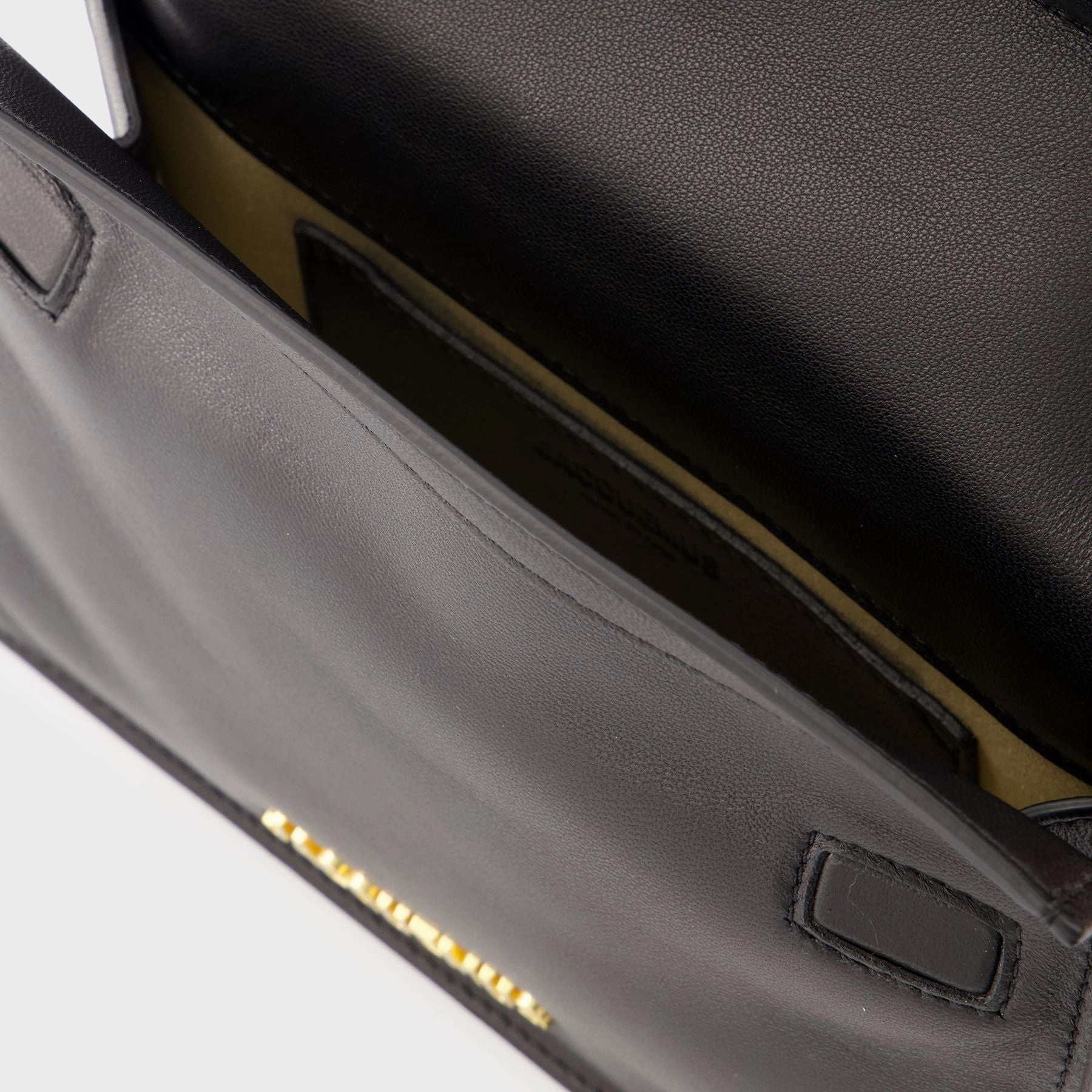 La Petite Pochette Rond C Clutch - Jacquemus - Leather - Black