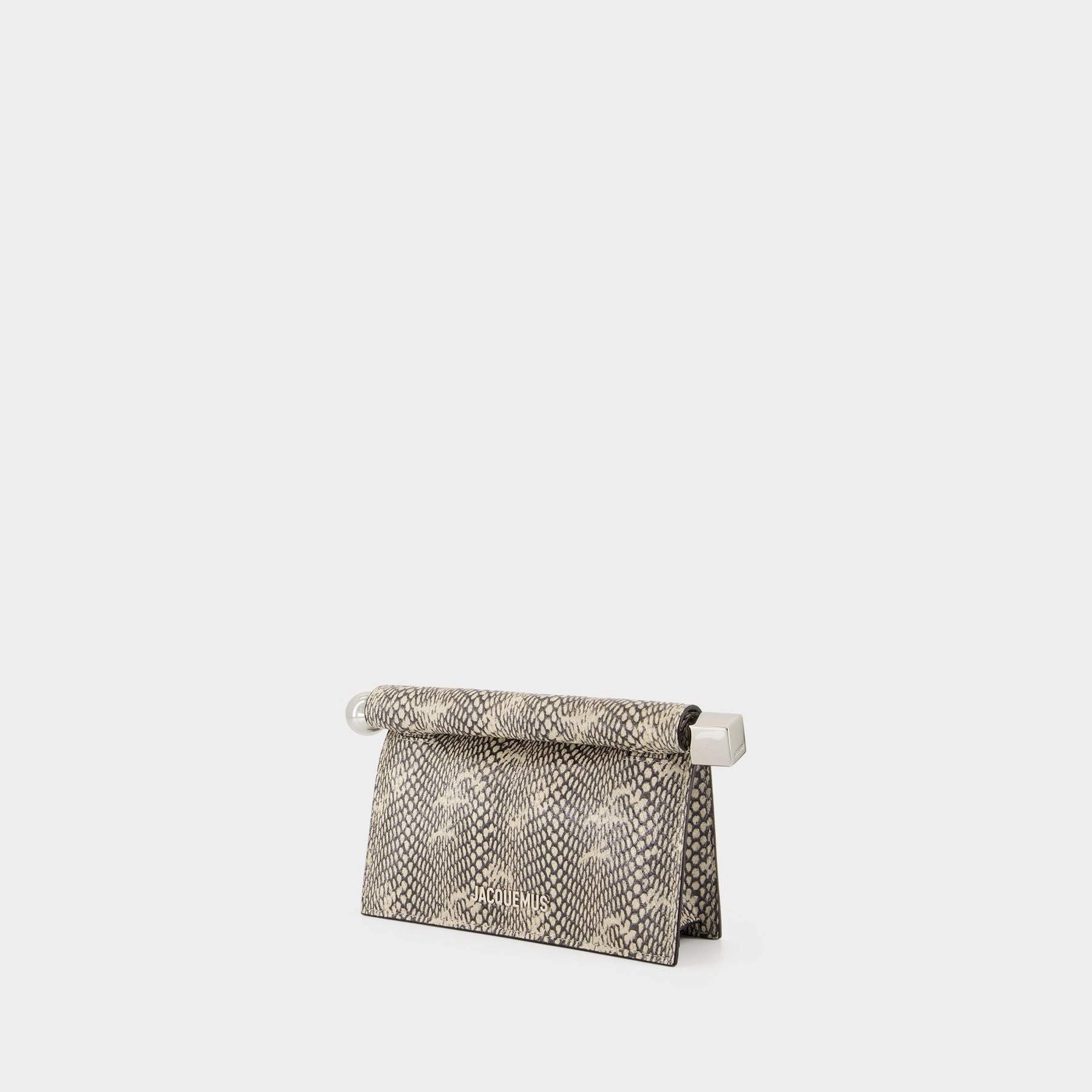 La Petite Pochette Rond Carr - Jacquemus - Leather - Animal print