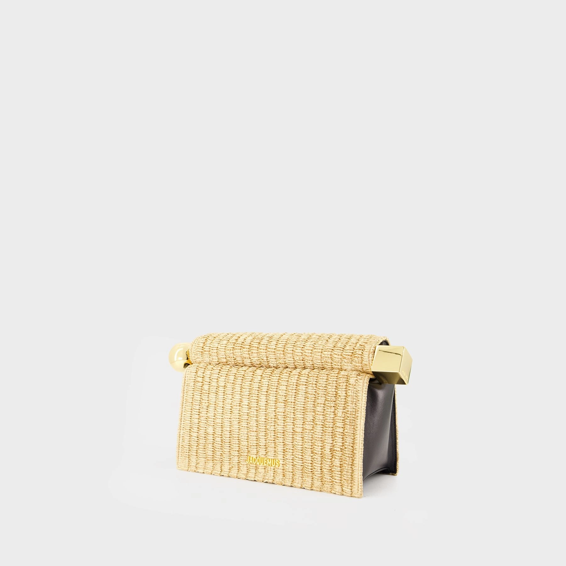 La Pochette Rond Carr - Jacquemus - Leather - Beige