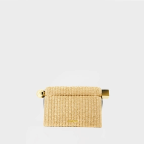 La Pochette Rond Carr - Jacquemus - Leather - Beige