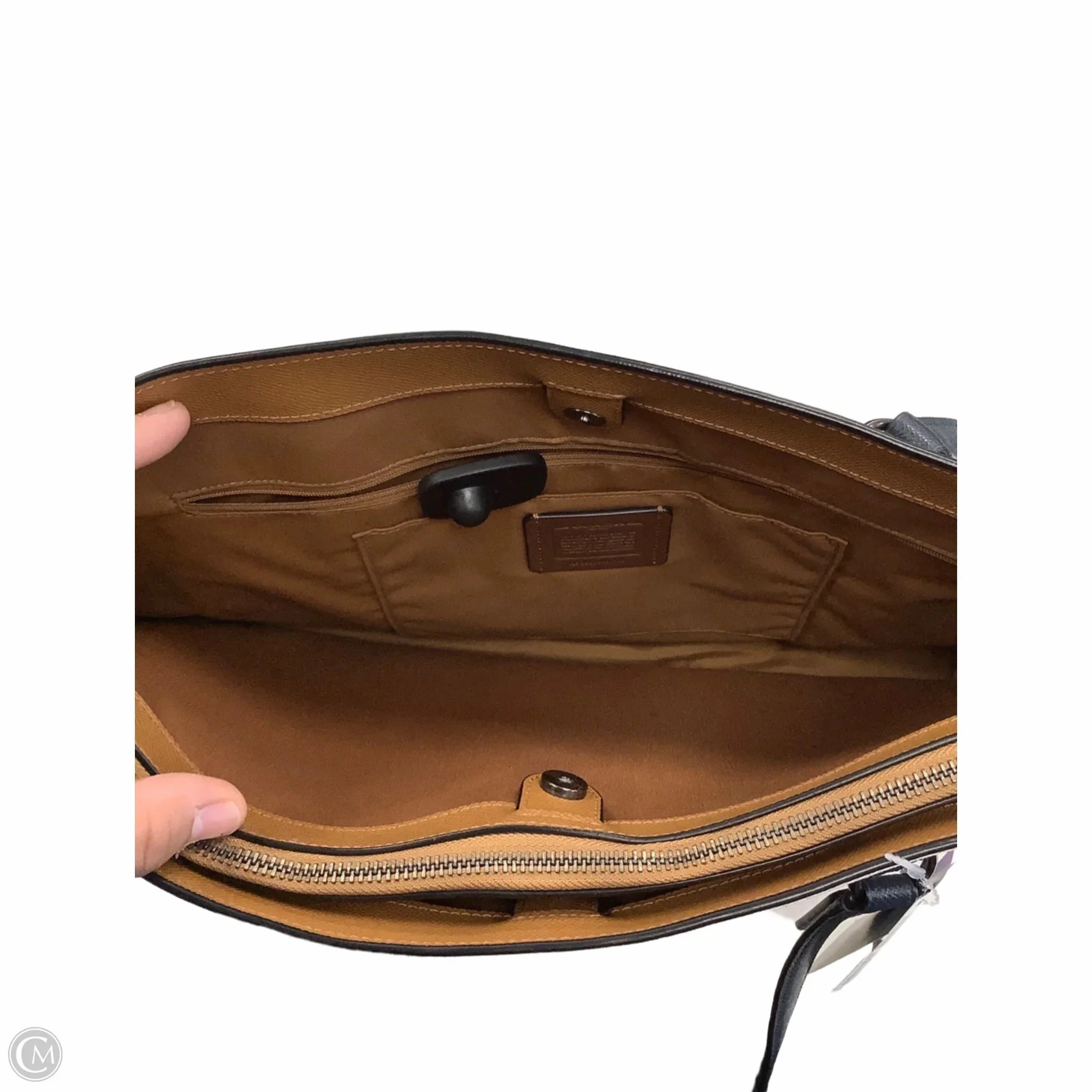Laptop Bag Designer By Coach, Size: Large