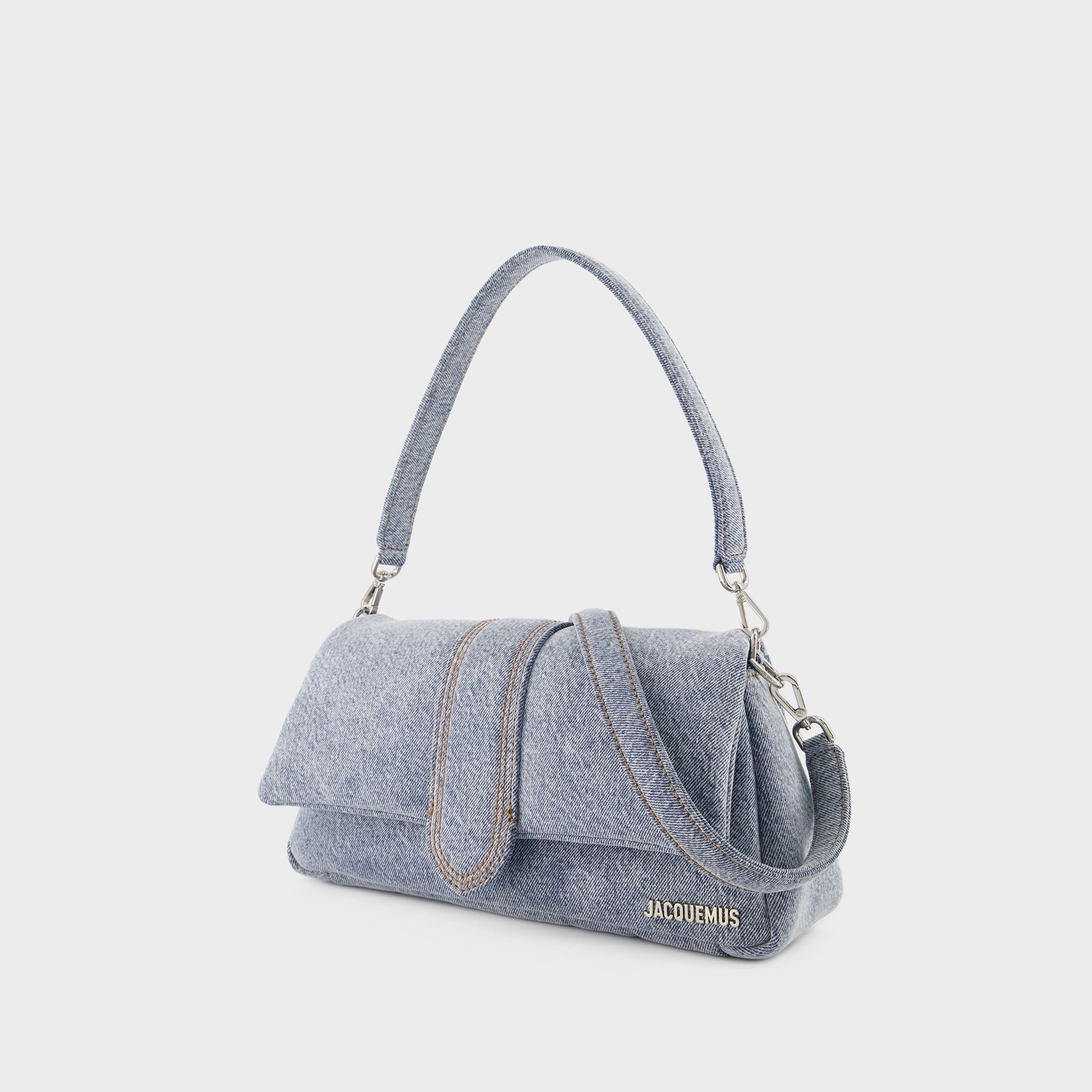 Le Bambimou Denim Bag - Jacquemus - Leather - Blue