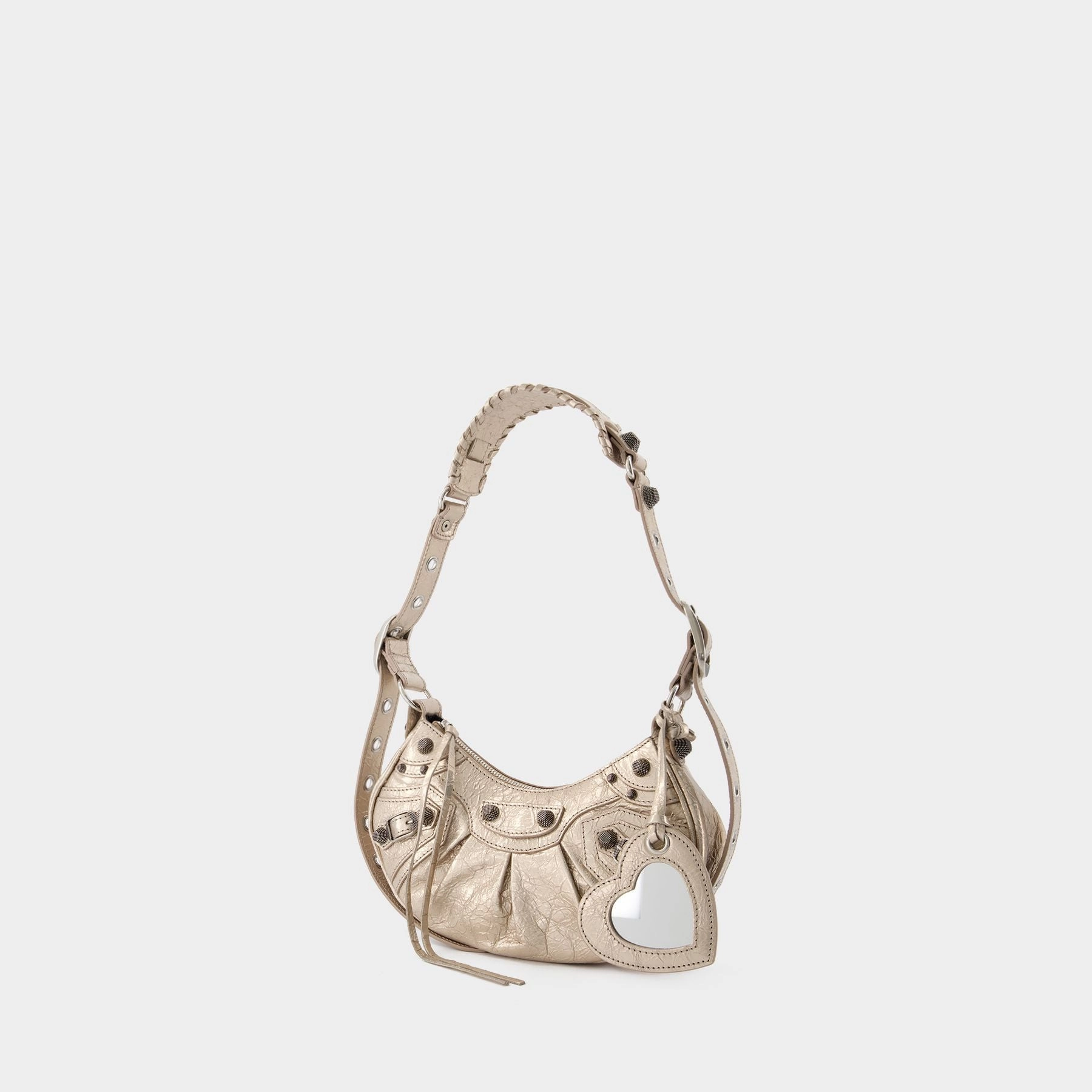 Le Cagole Sho Xs Crossbody - Balenciaga - Leather - Beige