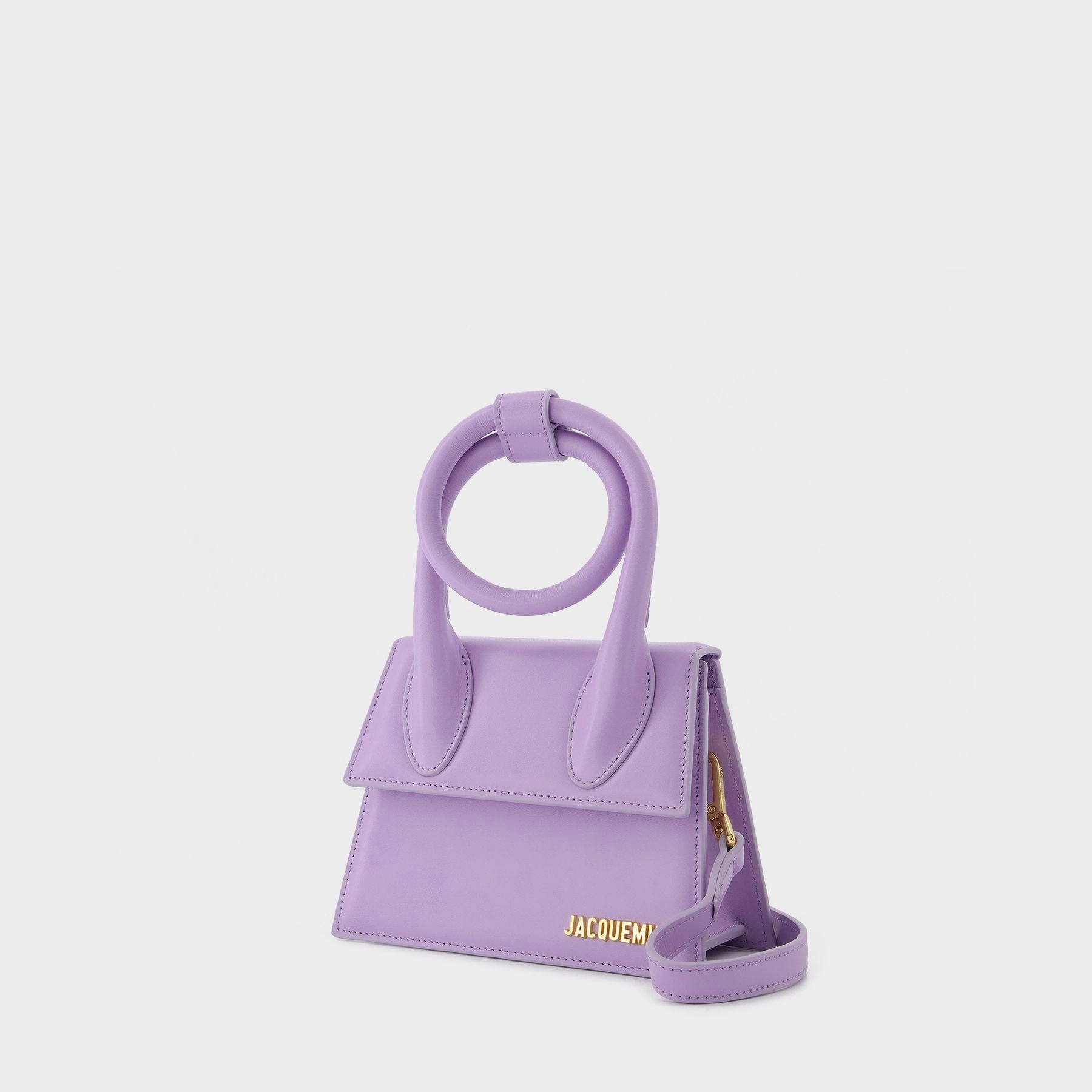 Le Chiquito bag Nud in Purple Leather