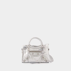 Le City Mini Purse - Balenciaga - Leather - Silver
