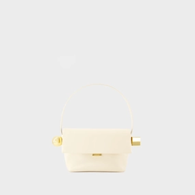 Le Rond Carre Bag - Jacquemus - Leather - Ivory