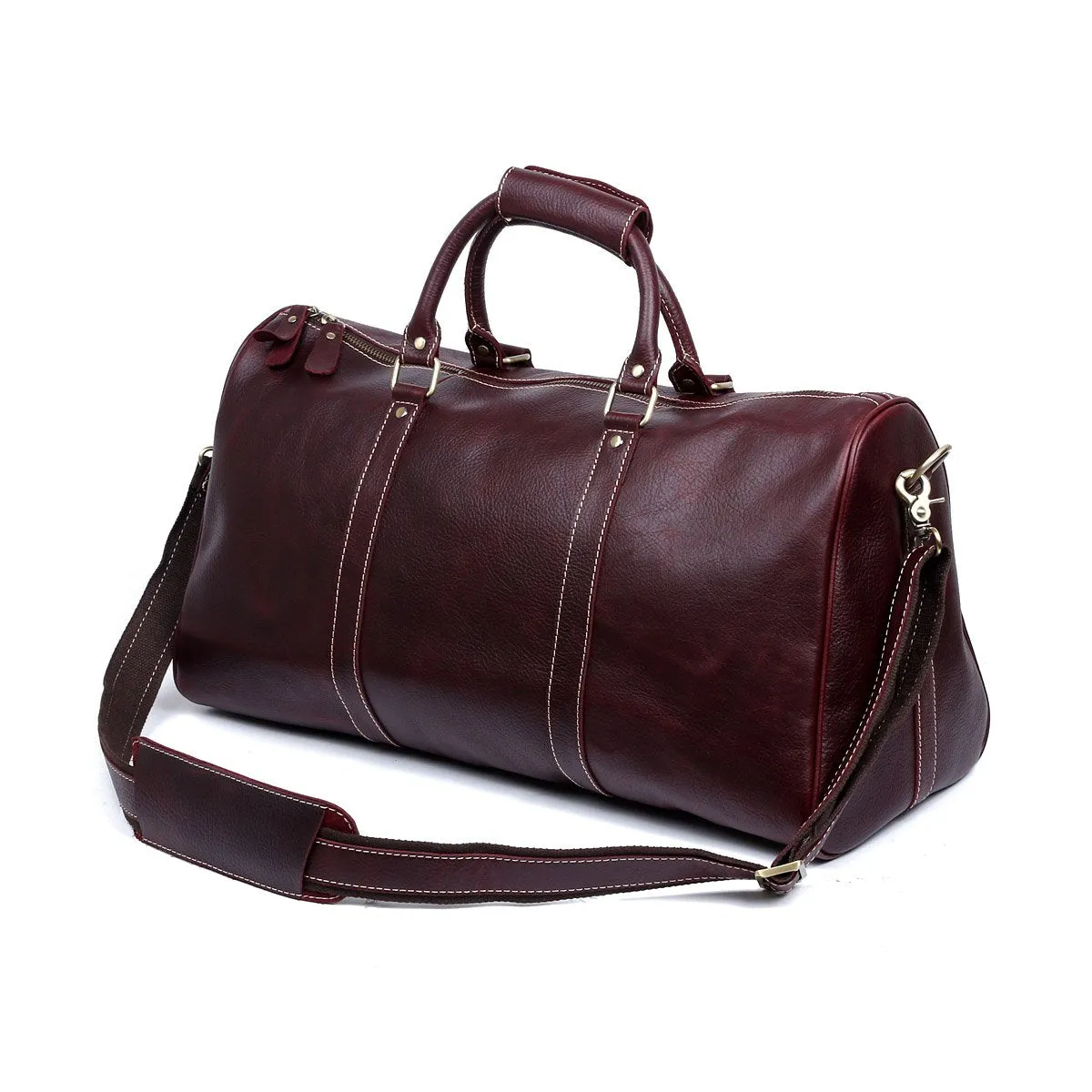 Leather Mens Weekender Bag Cool Travel Bag Duffle Bags Overnight Bag for men