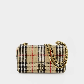 Ll Sm Lola C Bch Hobo Bag - Burberry - Beige - Cotton