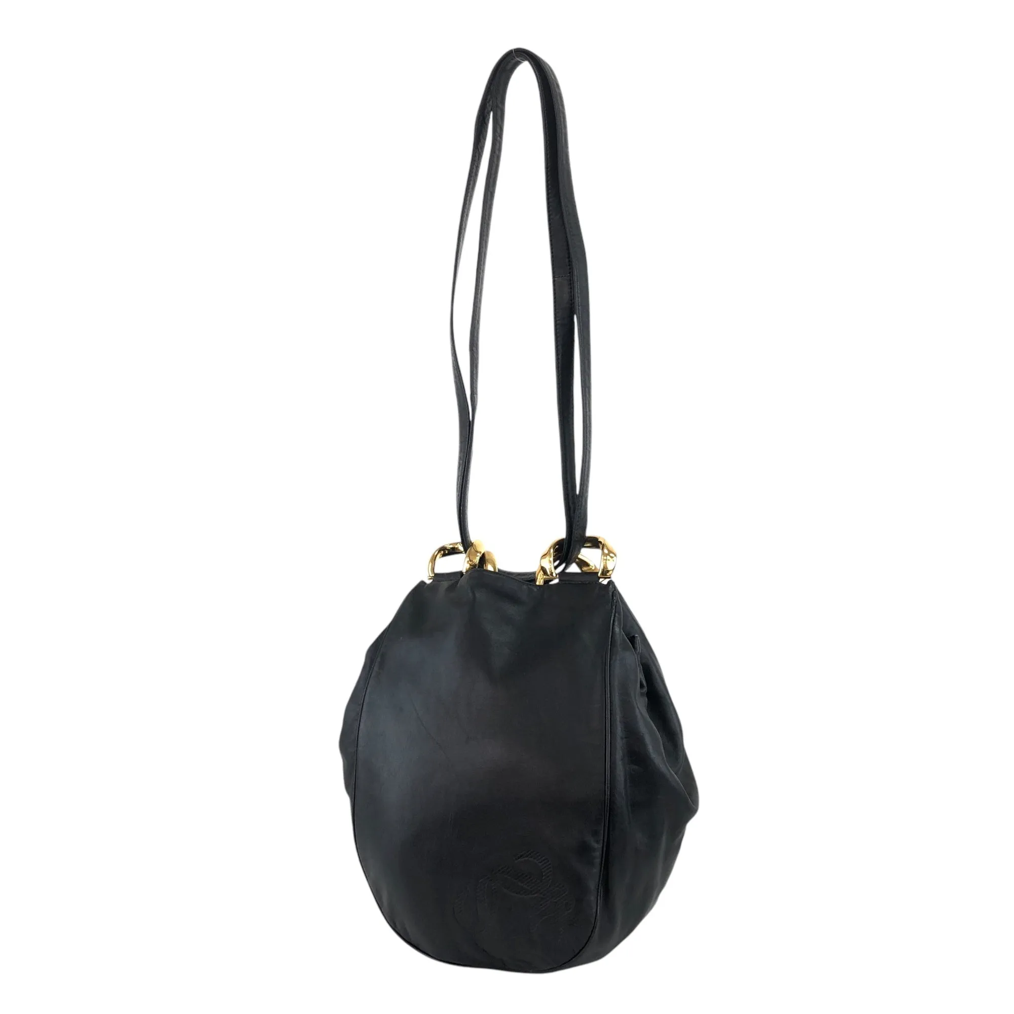 LOEWE Anagram Shoulder bag Black Vintage sceabv