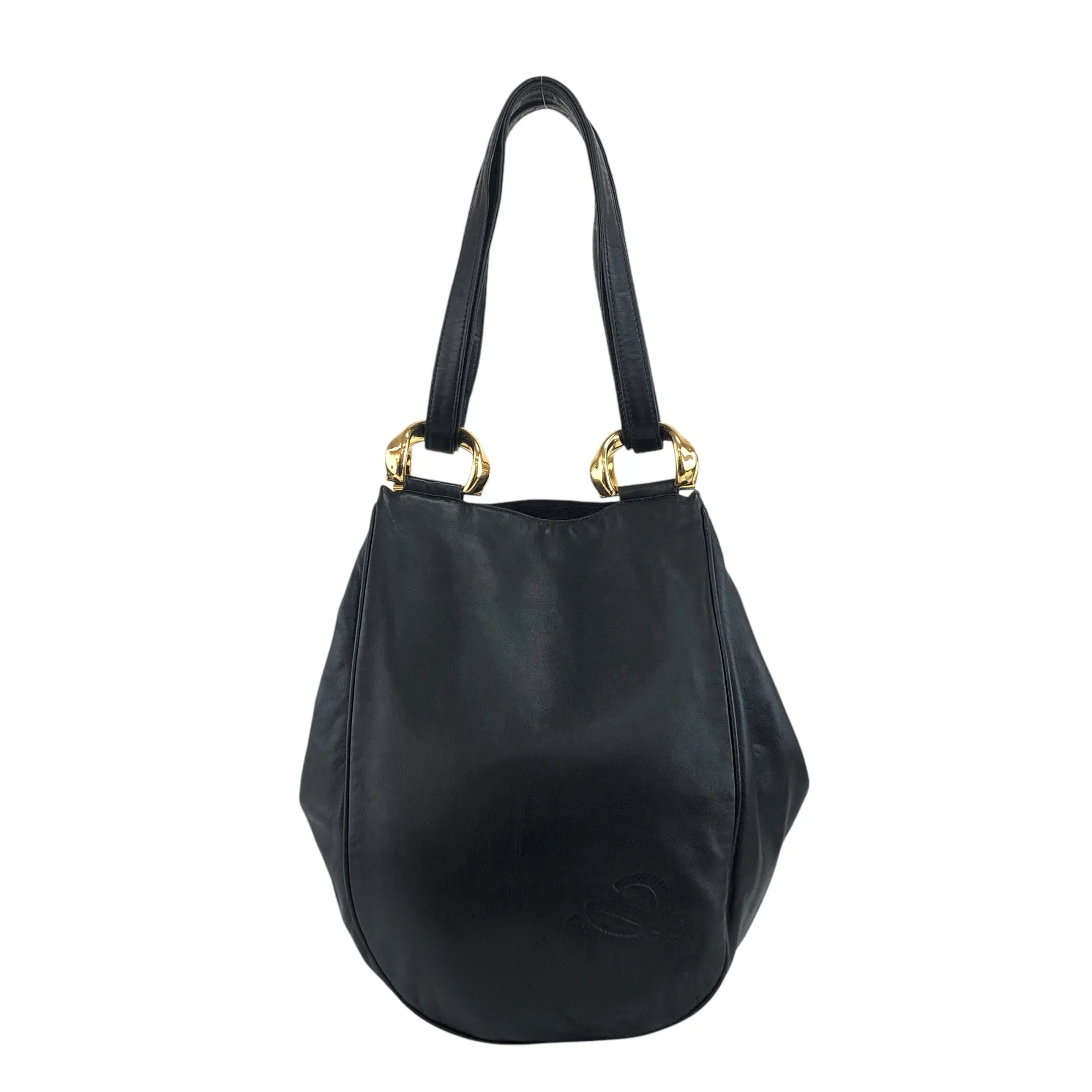 LOEWE Anagram Shoulder bag Black Vintage sceabv