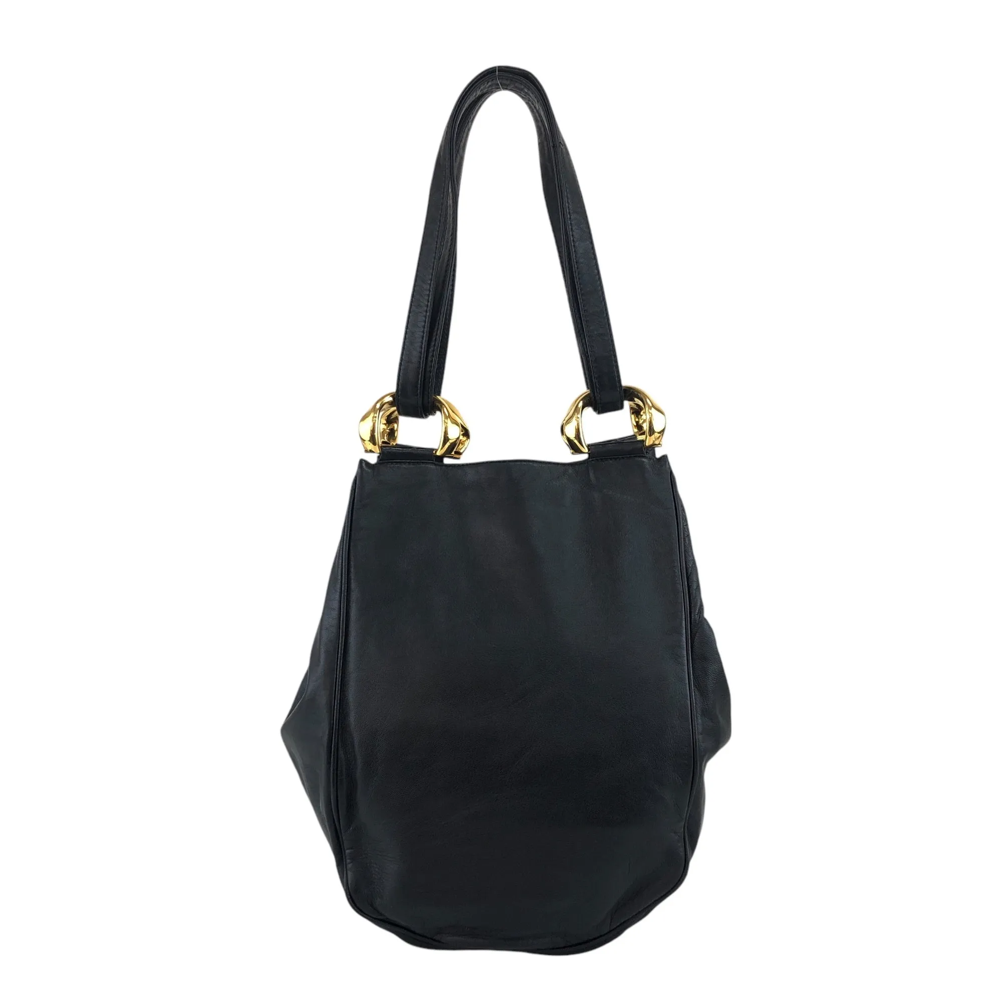 LOEWE Anagram Shoulder bag Black Vintage sceabv