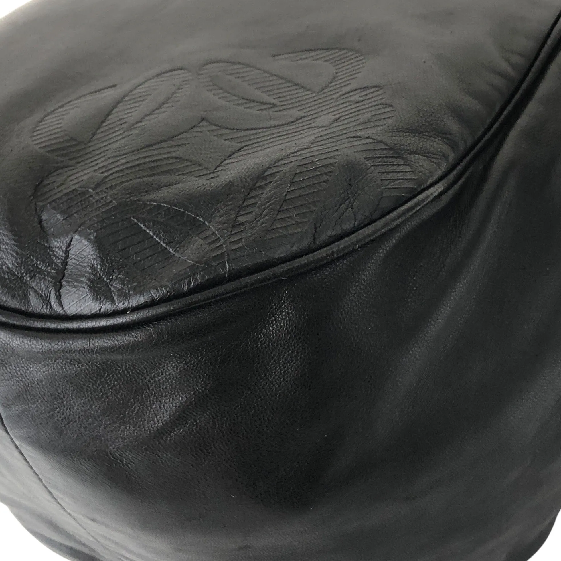 LOEWE Anagram Shoulder bag Black Vintage sceabv