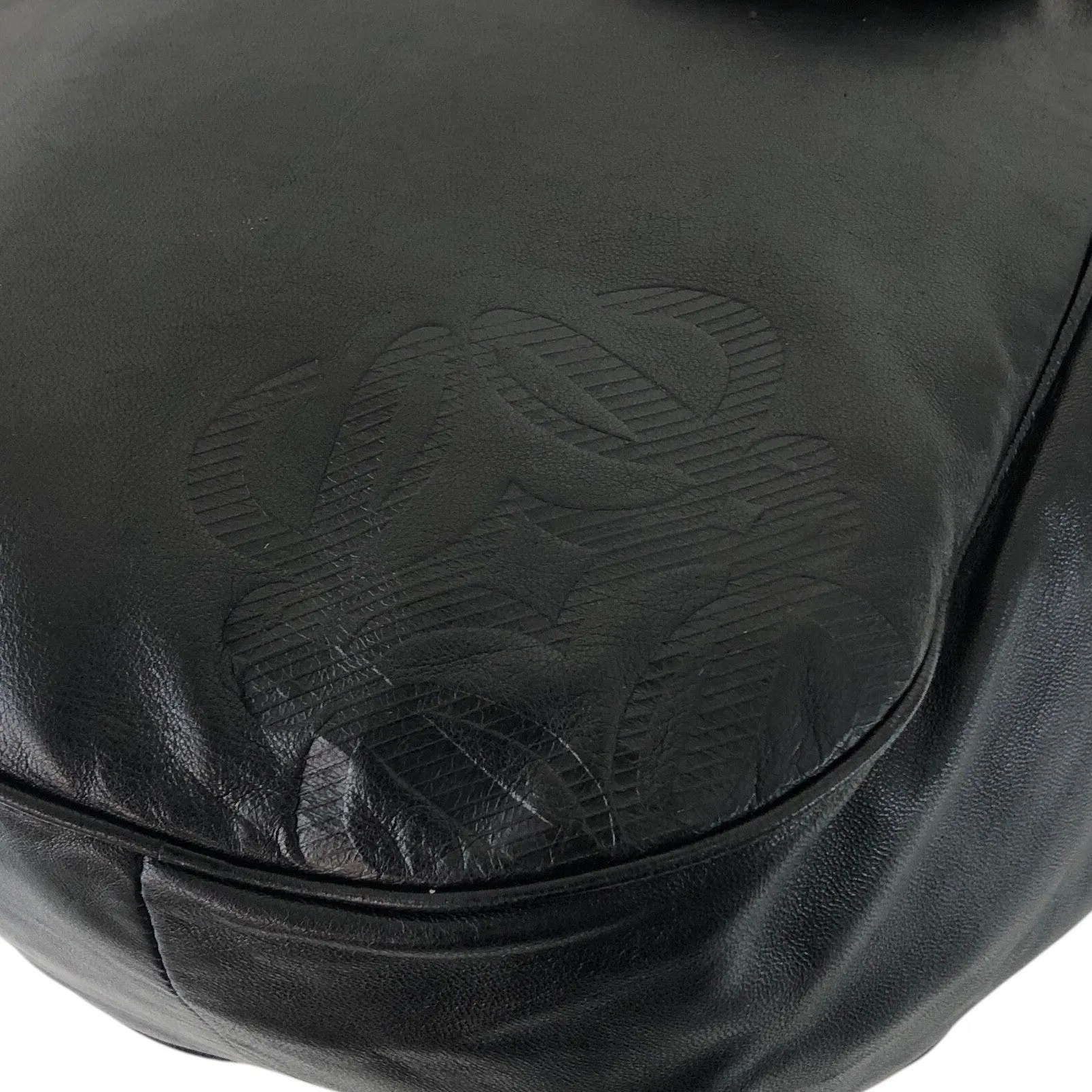 LOEWE Anagram Shoulder bag Black Vintage sceabv