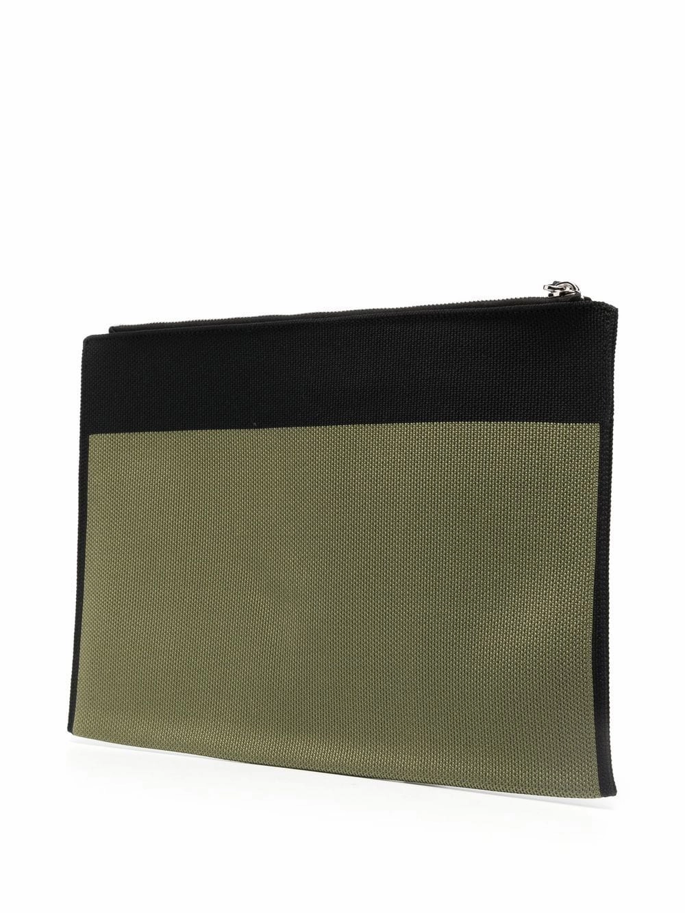 Logo-Jacquard Clutch Bag