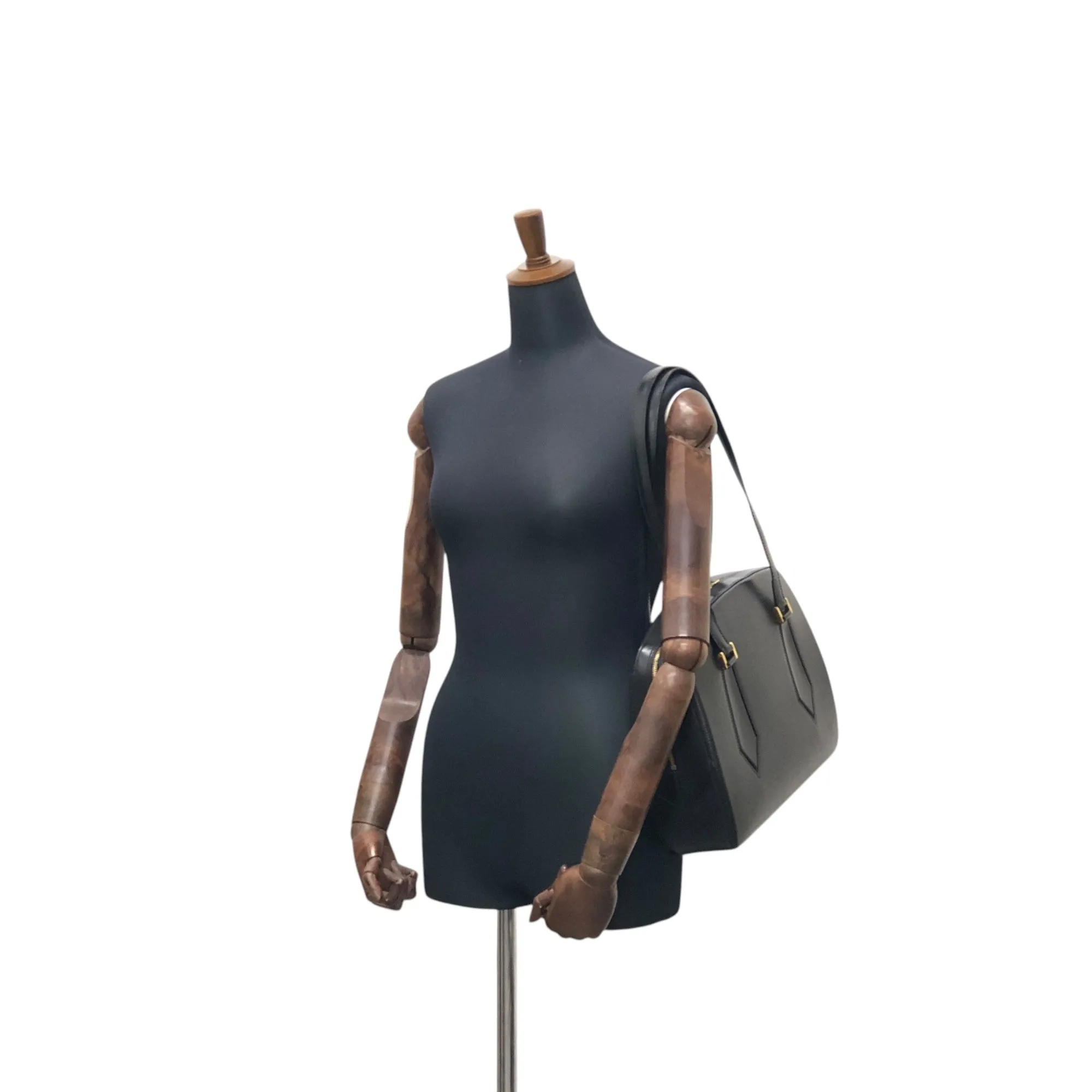 LOUIS VUITTON Epi Handbag Shoulder bag Black Vintage 4mmc8r
