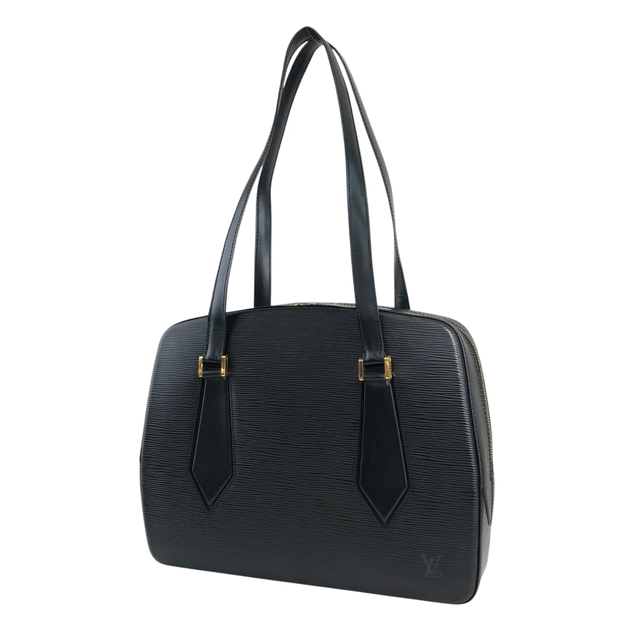 LOUIS VUITTON Epi Handbag Shoulder bag Black Vintage 4mmc8r